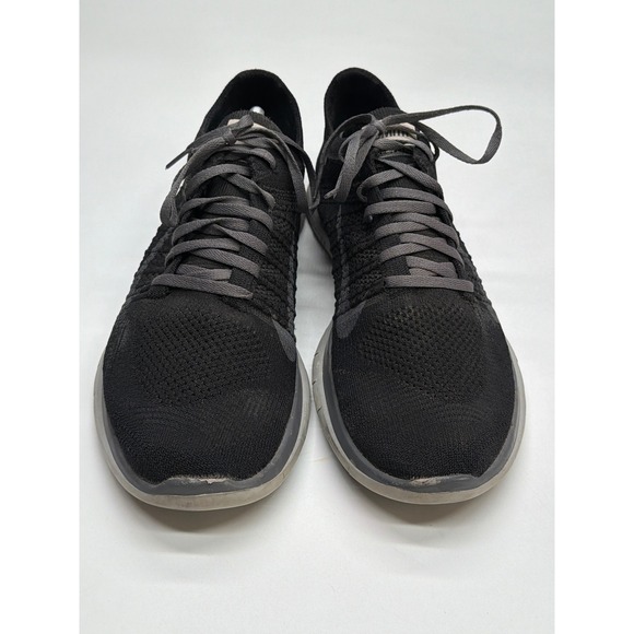 Nike Free Flyknit 40 Black Running Shoes Men's Size 11W - Picture 3 of 7